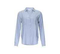 Streifenbluse mit aufgesetzten Taschen 46 blau 2150823.54G9.46