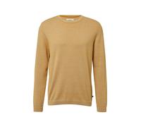 Fein gestreifter Pullover mit Crew Neck und abgesetzten Bündchen L gelb|weiß 2172260.16G1.L