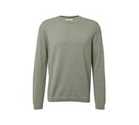 Fein gestreifter Pullover mit Crew Neck und abgesetzten Bündchen XXL olive|weiß 2172260.79G1.XXL
