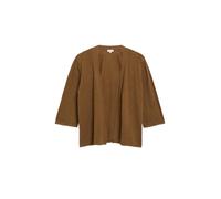 Feinstrickjacke mit 3/4-Arm und Wellenkante 38 braun 2179072.8918.38