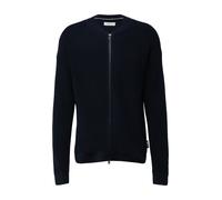 s.Oliver Red Label - Strickjacke mit Bomberkragen und Zwei-Wege-Reißverschluss blau - Gr. - XL