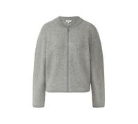 Weiche Strickjacke aus Wollmix mit Rippbündchen 42 grau 2168073.97W2.42