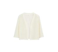 Offene Strickjacke aus Ajourjersey 38 beige 2182662.8000.38