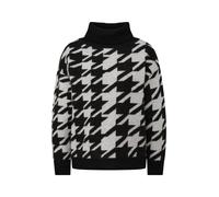 s.Oliver Red Label - Strickpullover aus Wollmix schwarz/weiß - Gr. - 40