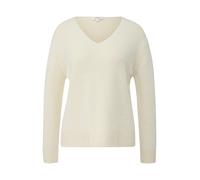 Baumwollmix-Strickpullover mit V-Ausschnitt 40 beige 2174798.81X0.40