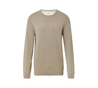 s.Oliver Herren Baumwollpullover 2143173.80W1 Logo-Stickerei Beige XL