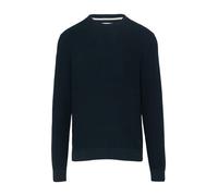 Strickpullover mit Musterstruktur S blau