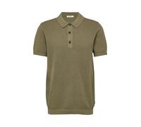 Polokragenpullover S.OLIVER, Herren, Gr. XXL, khaki, Strick, Obermaterial: 100% Baumwolle, unifarben, regular fit normal, ohne Ausschnitt, Rippbündchen, Pullover, mit Rippbündchen (19940714-XXL) khaki