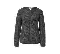 Strickpullover mit Glitzergarn und Pailletten-Details 42 grau 2171609.97W3.42