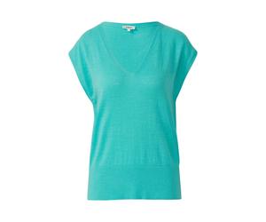 s.Oliver Red Label - Strickpullunder mit V-Ausschnitt blau - Gr. - 36
