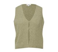 s.Oliver Red Label - Strickpullunder mit V-Ausschnitt und Knopfleiste grün - Gr. - 42