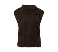 Strickpullunder mit Zopfmuster 42 braun 2168118.8945.42