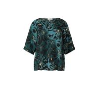 Strukturierte Bluse aus Viskosemix mit Raffung 38 Blau 2168772.69A1.38