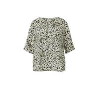 Strukturierte Bluse aus Viskosemix mit Raffung 46 creme|mehrfarbig 2168772.02A2.46
