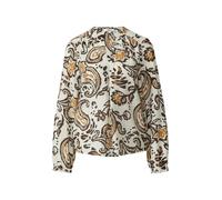 Strukturierte Viskosemix-Bluse mit All-over-Print 34 creme|mehrfarbig 2170028.02A2.34