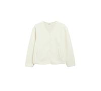 s.Oliver Red Label - Sweatjacke mit V-Ausschnitt beige - Gr. - 46