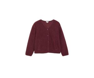 s.Oliver Red Label - Sweatjacke mit V-Ausschnitt rot - Gr. - 46