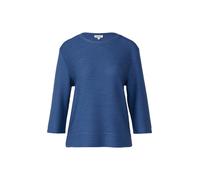 s.Oliver RED LABEL Relaxed Fit Sweatshirt mit Strukturmuster in Blau, Größe 44