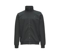 s.Oliver Sweatjacke mit Stehkragen, Logo-Detail und Eingrifftaschen – Grau, Gr. M