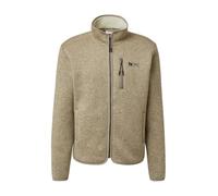 Sweatjacke mit Teddy-Plüsch-Futter in Strick-Optik M Beige 2172544.80W0.M