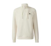 s.Oliver Sweatshirt mit Eingrifftaschen und Label-Patch L weiß