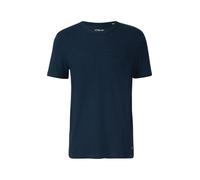 s.Oliver Red Label - T-Shirt aus Heavy Jersey mit Flammgarnstruktur blau - Gr. - M