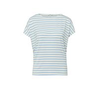 s.Oliver Red Label - T-Shirt aus Viskosemix blau/weiß - Gr. - 44