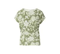 s.Oliver T-Shirt Fließendes Jersey-Shirt mit überschnittenen Schultern Olive/Creme Größe 36