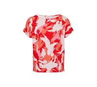 Viskosemix-T-Shirt im Relaxed Fit 46 rot|mehrfarbig 2164163.30A1.46