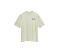 Kurzarmshirt S.OLIVER, Herren, Gr. 3XL, beige, Single Jersey, Obermaterial: 83% Baumwolle, 13% Polyester, 4% Elasthan, bedruckt, normal hüftbedeckend, Rundhals, abgesteppte Kante, Shirts Kurzarmshirt,