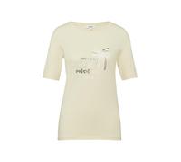 s.Oliver Red Label - T-Shirt mit Frontprint im Slim Fit beige - Gr. - 40