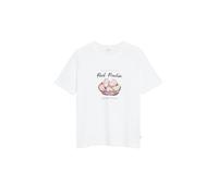 Baumwollshirt mit Front Print 36 weiß 2178714.01D2.36