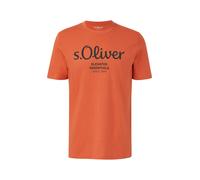 Baumwoll-T-Shirt mit Logo-Print S orange 2139909.34D1.S