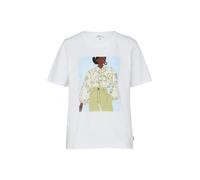 s.Oliver Red Label - T-Shirt mit modischem Grafik-Print weiß - Gr. - 34