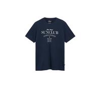 Weiches Baumwoll-T-Shirt mit Frontprint S blau 2178330.59D2.S