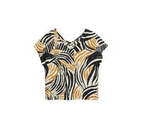 Strukturiertes V-Neck-T-Shirt im Relaxed Fit 42 mehrfarbig|gelb 2178640.84A0.42