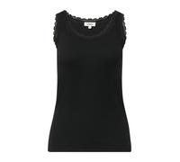 Tanktop mit Spitzenbesatz 34 schwarz 2172291.9999.34