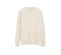 Langarmshirt S.OLIVER, Herren, Gr. 3XL, beige (nature), Obermaterial: 100% Baumwolle, unifarben, Rundhals, Bündchen, Shirts Langarmshirt, mit Rundhalsausschnitt (51853533-XXXL) nature