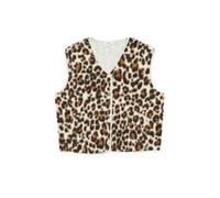 s.Oliver Red Label - Weste aus Teddyfell braun/beige - Gr. - 34