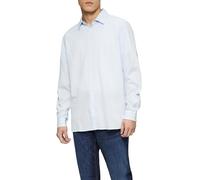 Regular Fit: Baumwollhemd mit Strukturmuster L blau 2161415.53K3.L