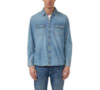 s.Oliver Jeanshemd Regular Fit – Denim, 100% Baumwolle, mit Brusttaschen – Herren 3XL, Blau