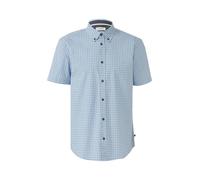 Regular Fit: Gemustertes Kurzarmhemd aus Baumwolle mit Button-Down-Kragen XXL blau|mehrfarbig 2169421.50A1.XXL