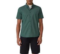 s.Oliver Regular Fit: Gemustertes Kurzarmhemd aus Baumwolle mit Button-Down-Kragen