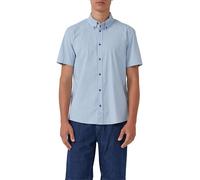 Regular Fit: Gemustertes Kurzarmhemd aus Baumwolle mit Button-Down-Kragen L blau|mehrfarbig 2169421.50A1.L