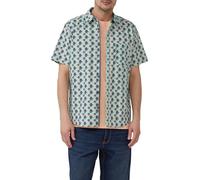 Regular Fit: Gemustertes Kurzarmhemd aus Baumwollstretch XXL türkis 2165450.60A6.XXL