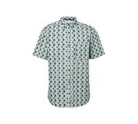 Regular Fit: Gemustertes Kurzarmhemd aus Baumwollstretch M türkis 2165450.60A6.M