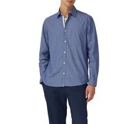 s.Oliver Hemd – Regular Fit gemustertes Langarmhemd mit Brusttasche – Blau XL