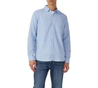 Regular Fit: Gemustertes Langarmhemd mit Brusttasche M blau 2168125.52K7.M