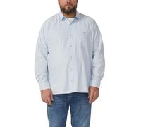 Regular Fit: Gemustertes Langarmhemd mit Kentkragen 4XL blau 2179616.50K0.4XL