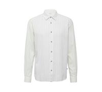 Regular Fit: Gestreiftes Hemd aus Baumwoll- und Leinenmix L weiß 2163061.01G6.L